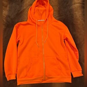 Shein orange zip up